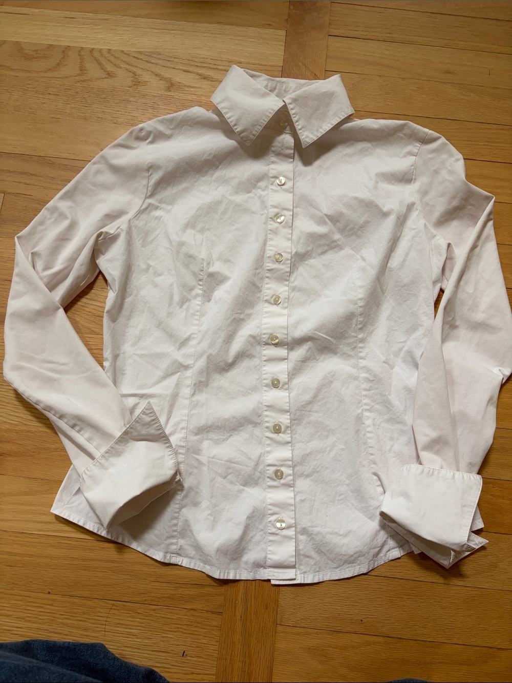 Anne Fontaine White Tailored Button-Down Shirt
